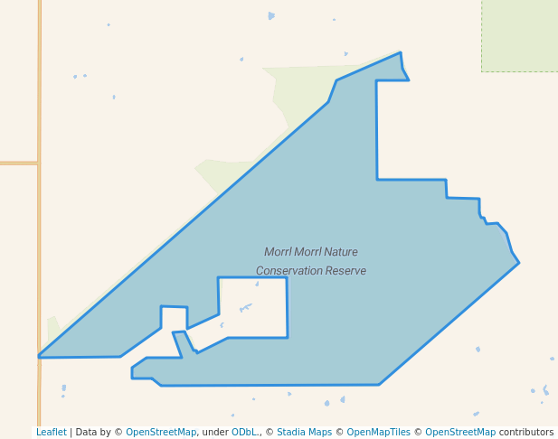 walking in Morrl Morrl Nature Conservation Reserve map in Gooroc