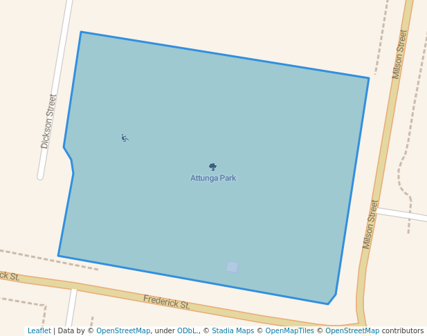 Attunga Park in Charlestown | Map and Routes