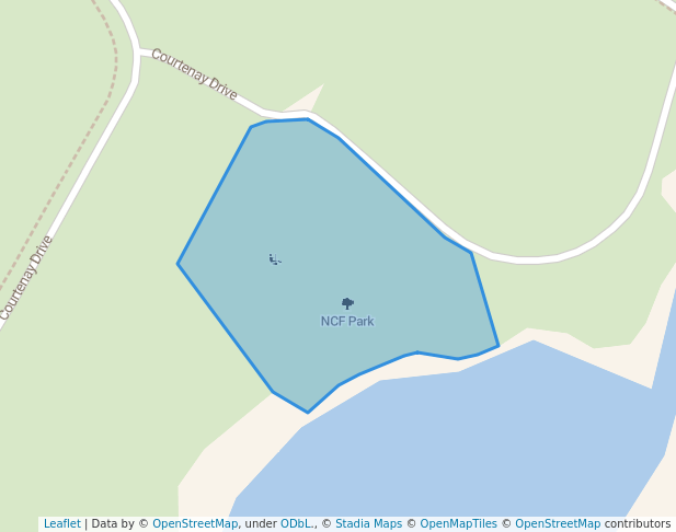 walking in NCF Park map in Kaiapoi