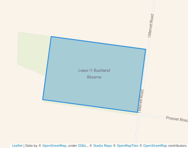 walking in Leeor I1 Bushland Reserve map in Lillimur