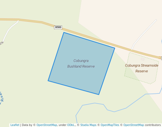 walking in Cobungra Bushland Reserve map in Omeo