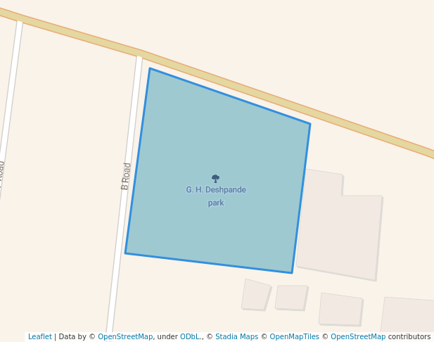 walking in G. H. Deshpande park map in Nashik