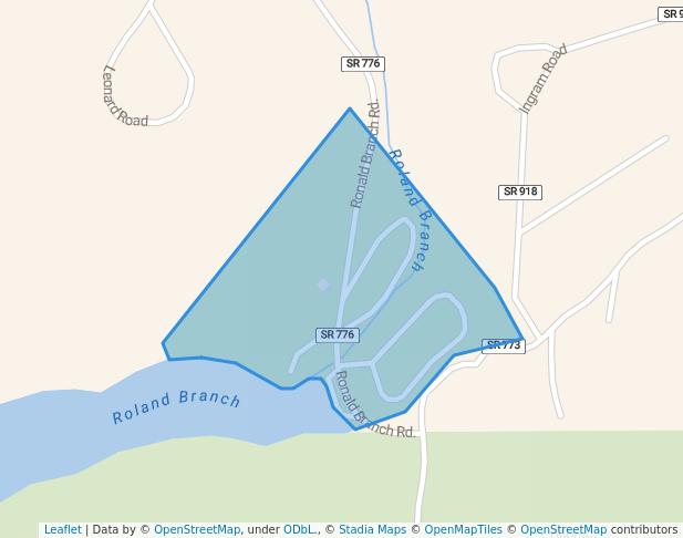 walking in Salthouse Branch Recreation Area map in Henry