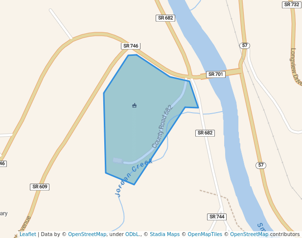 walking in Fieldale Park map in Fieldale