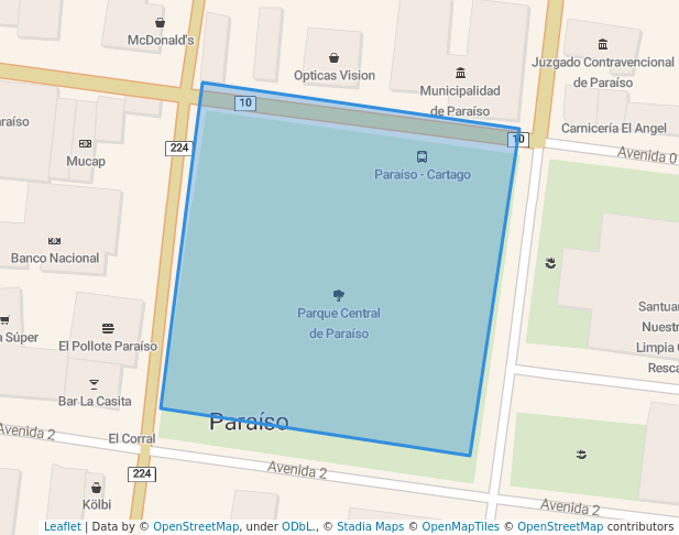 Parque Central de Paraíso