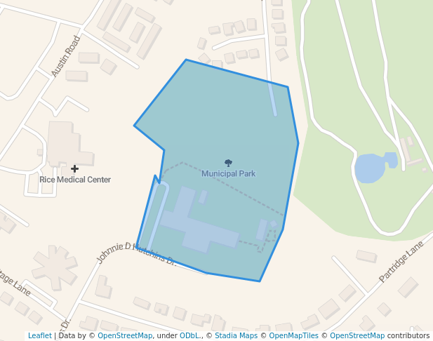 walking in Municipal Park map in Eagle Lake