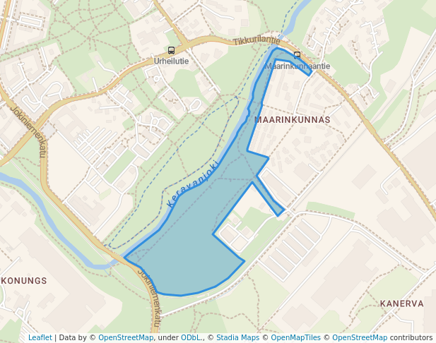 Maarinojanpuisto in Vanda | Map and Routes