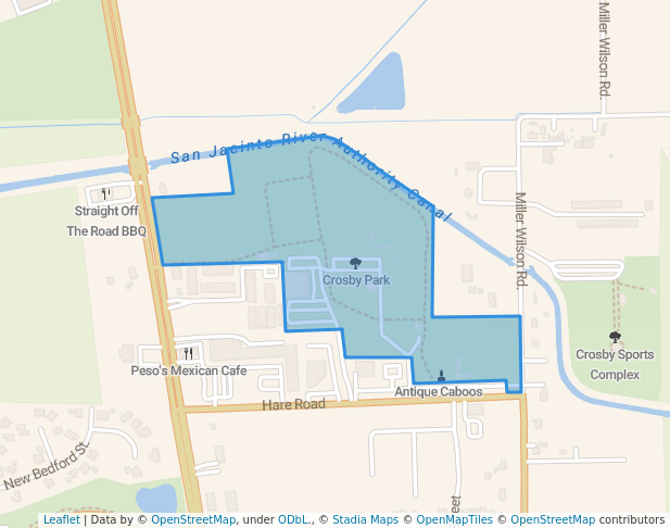 walking in Crosby Park map in Crosby