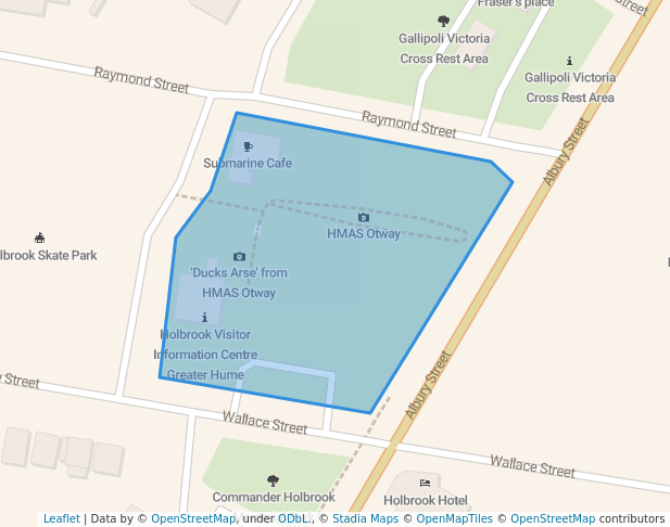 walking in Germanton Park map in Holbrook