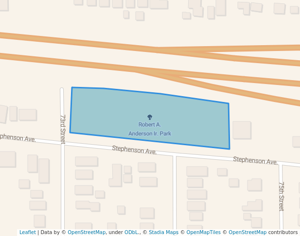 walking in Robert A. Anderson Ir. Park map in Niagara Falls