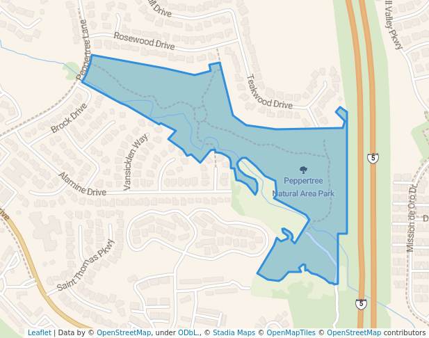 Peppertree Natural Area Park