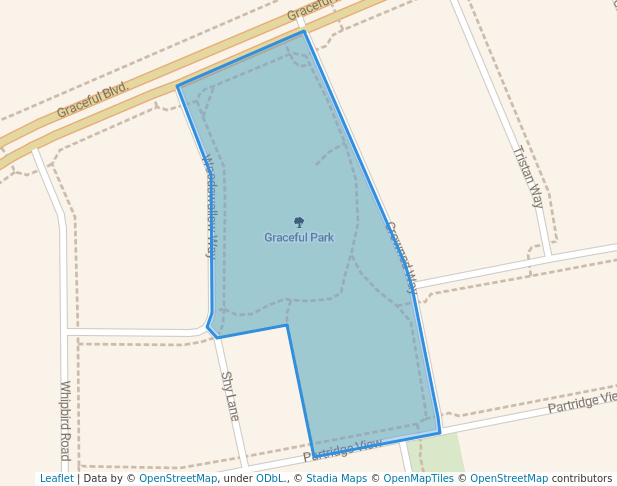 walking in Graceful Park map in Alkimos