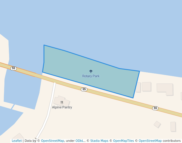 walking in Rotary Park map in McCall