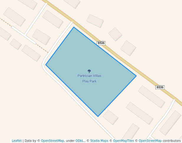 walking in Partrician Villas Play Park map in Strabane
