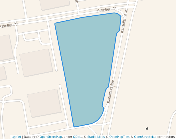 walking in Wag-n'-Bietjie Park map in Bloemfontein