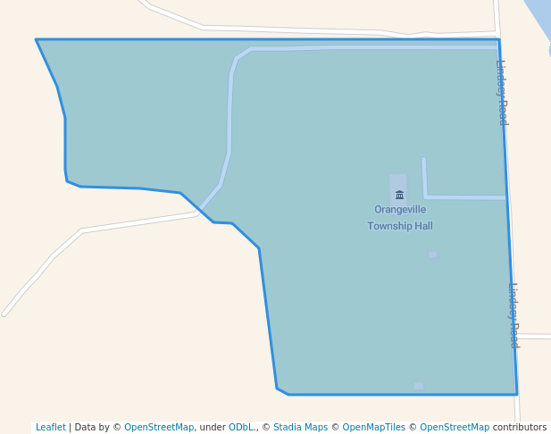 walking in Orangeville Township Park map in Plainwell