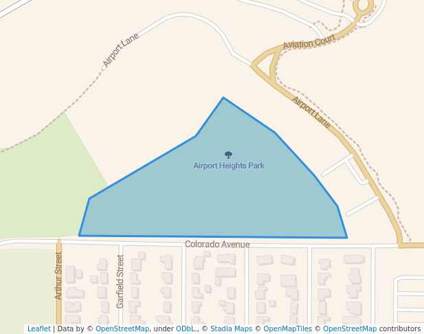 walking in Airport Heights Park map in North Bend