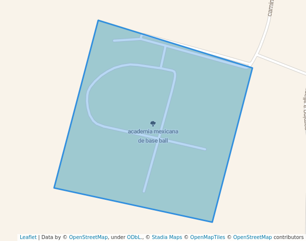 walking in academia mexicana de base ball map in General Escobedo