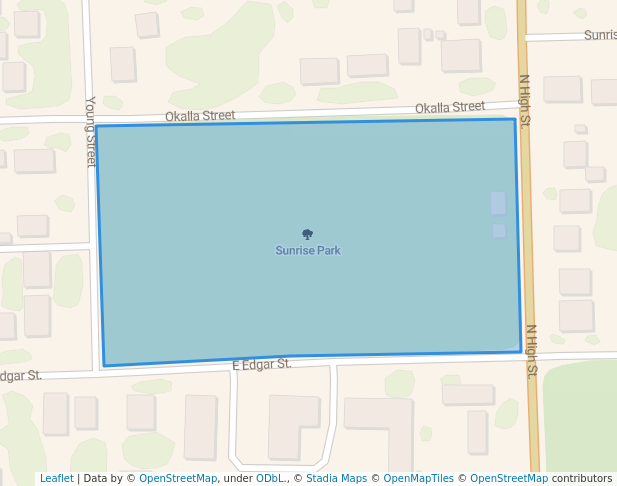 walking in Sunrise Park map in Paris