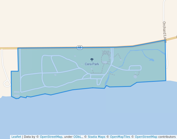 walking in Cera Park map in Rudolph