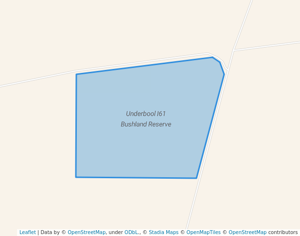 walking in Underbool I61 Bushland Reserve map in Underbool