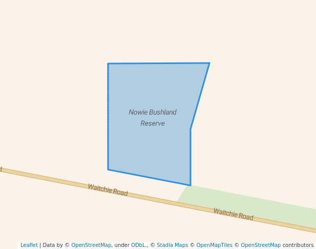 walking in Nowie Bushland Reserve map in Pira