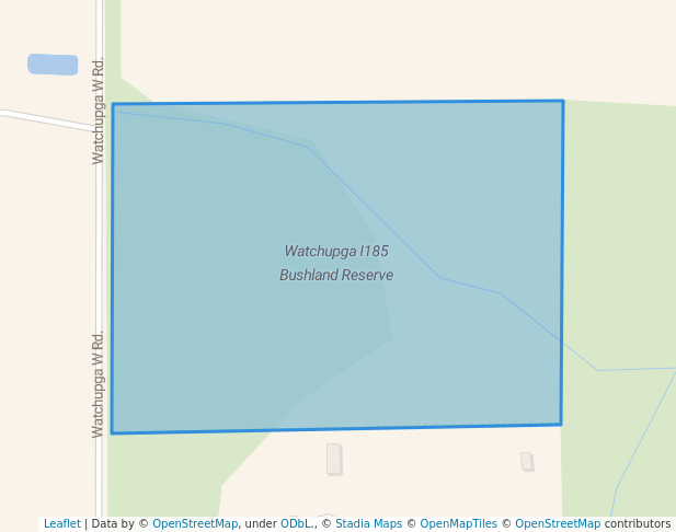 walking in Watchupga I185 Bushland Reserve map in Watchupga