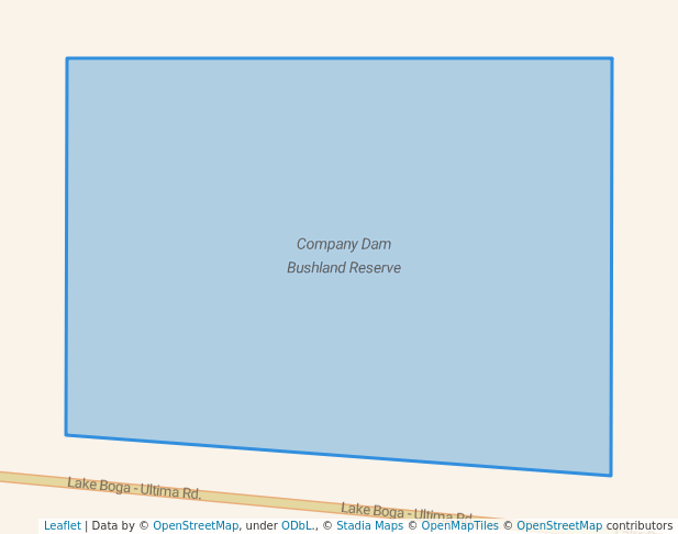 walking in Company Dam Bushland Reserve map in Pira