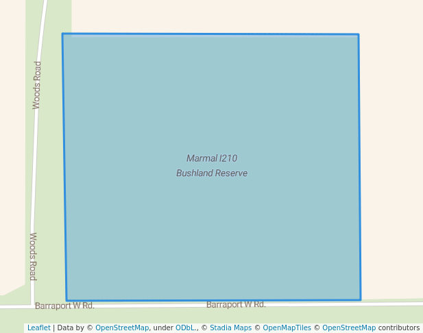 walking in Marmal I210 Bushland Reserve map in Boort