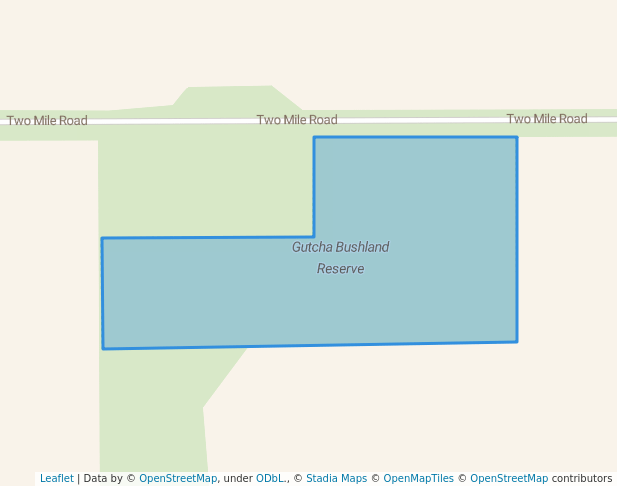 walking in Gutcha Bushland Reserve map in Watchupga