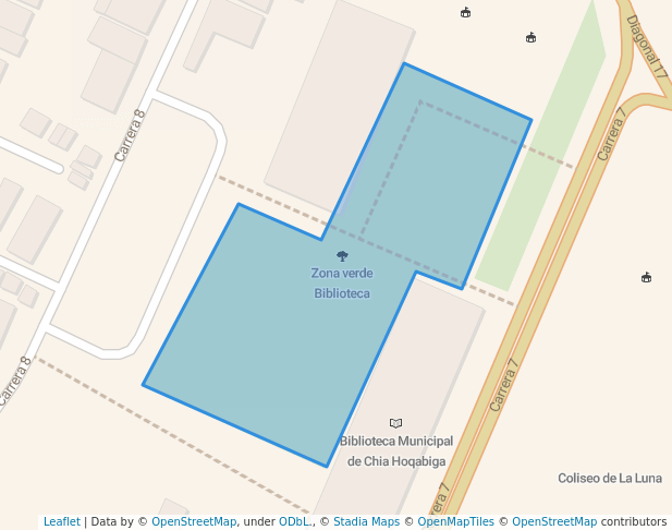 Zona verde Biblioteca