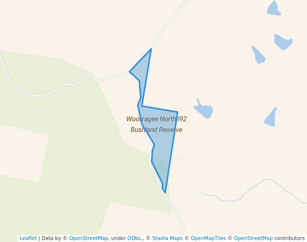 walking in Woorragee North I92 Bushland Reserve map in Barnawartha