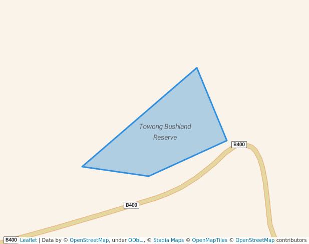 walking in Towong Bushland Reserve map in Towong