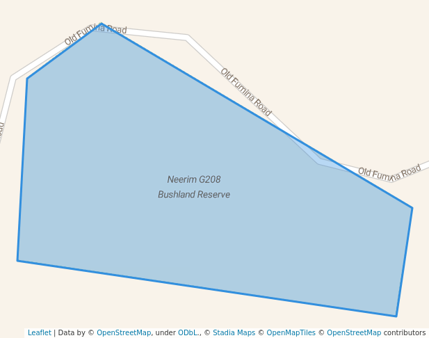 walking in Neerim G208 Bushland Reserve map in Nayook