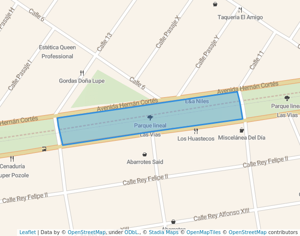 Parque lineal Las Vias