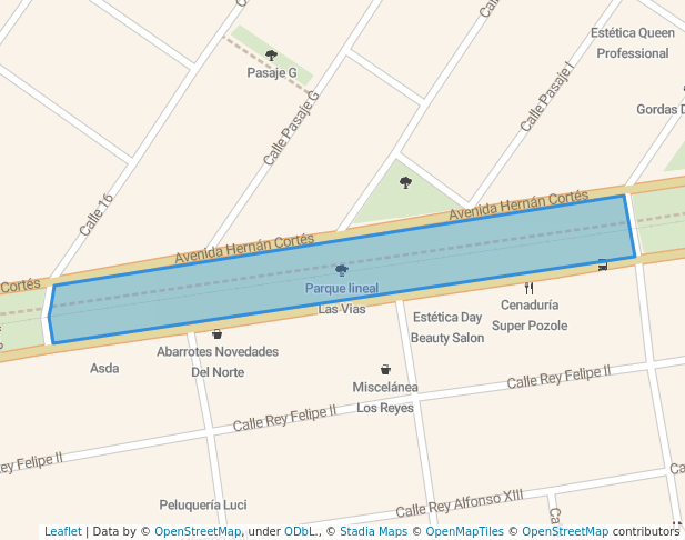 Parque lineal Las Vias