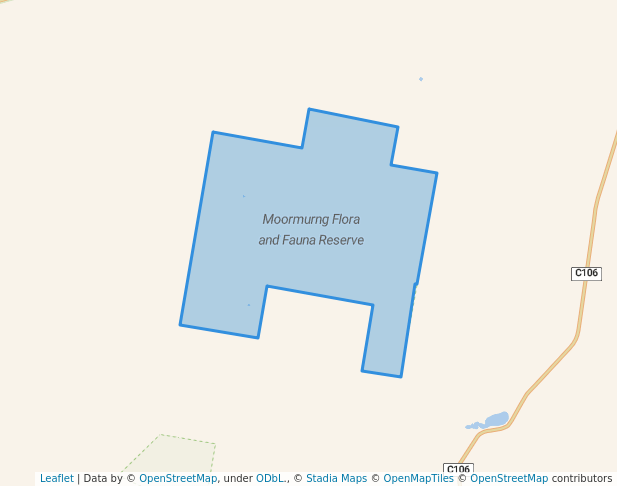 walking in Moormurng Flora and Fauna Reserve map in Ryans