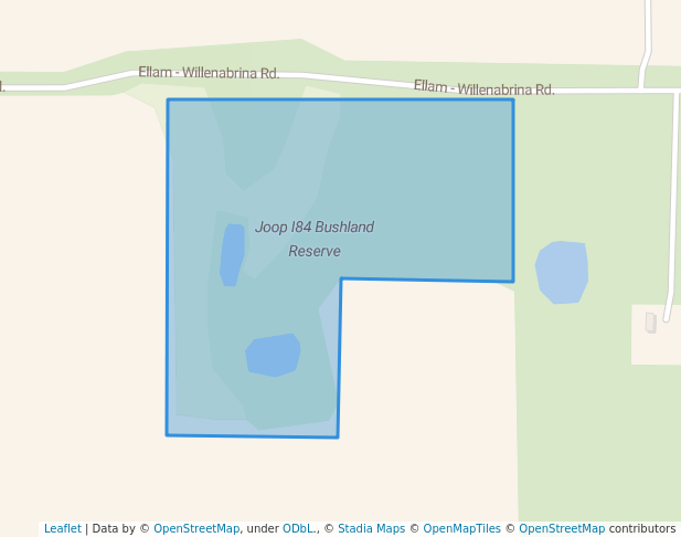 walking in Joop I84 Bushland Reserve map in Jeparit