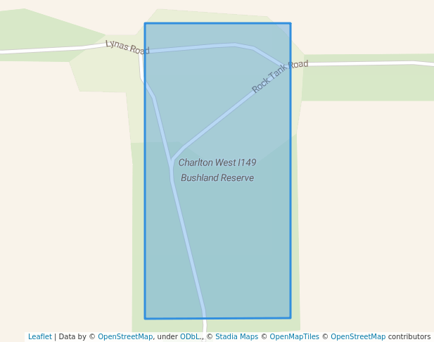 walking in Charlton West I149 Bushland Reserve map in Chirrip