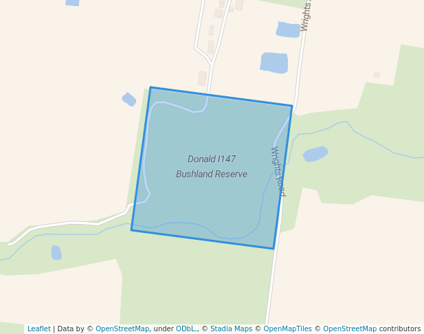 walking in Donald I147 Bushland Reserve map in Laen