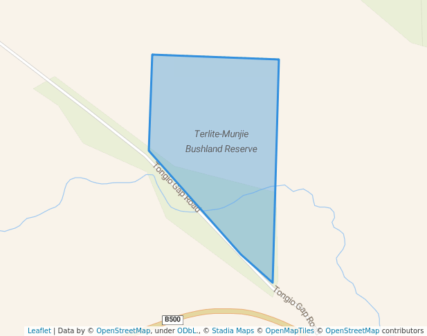 walking in Terlite-Munjie Bushland Reserve map in Bindi