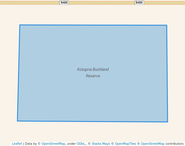 walking in Kotupna Bushland Reserve map in Kotupna