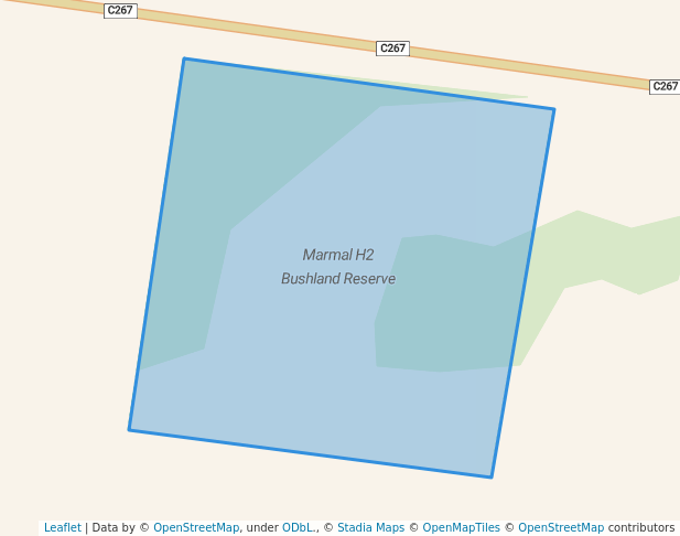 walking in Marmal H2 Bushland Reserve map in Boort