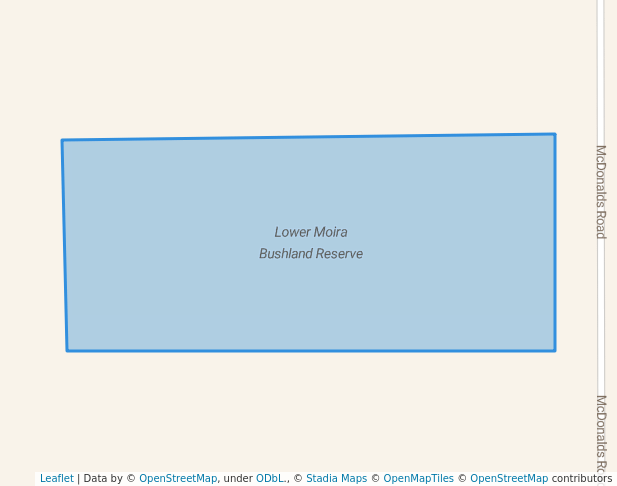 walking in Lower Moira Bushland Reserve map in Barmah