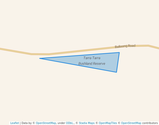 walking in Tarra Tarra Bushland Reserve map in Balook