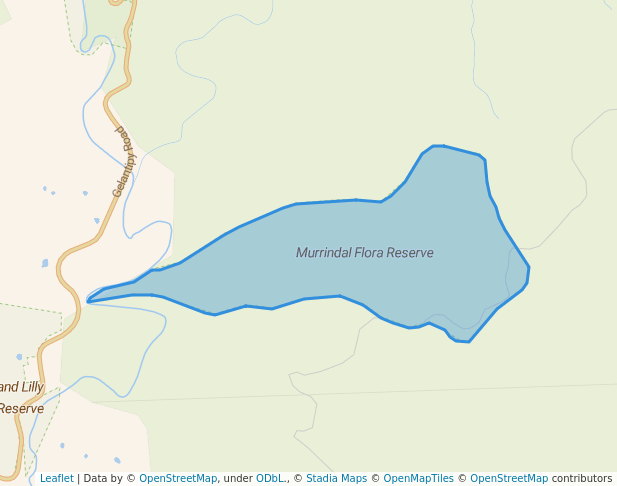 walking in Murrindal Flora Reserve map in Yalmy