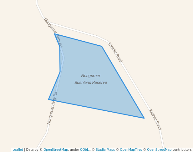 walking in Nungurner Bushland Reserve map in Kalimna