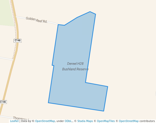 walking in Dereel H28 Bushland Reserve map in Sulky