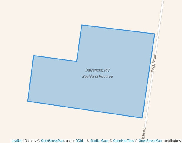 walking in Dalyenong I60 Bushland Reserve map in Emu