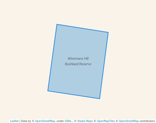 walking in Wisemans Hill Bushland Reserve map in Betley